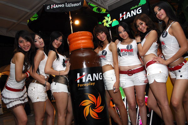 Group of seven Thai hotties at Hang party competing for FHM Girl Next Door
