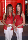 Booth babes at the Banckok ICT Expo 2005