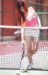 Bowie at the net