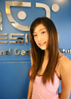 Taengmo poses at net design center