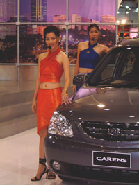 Hottie Thai models at the Bangkok Motor Show
