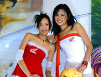 Hottie Thai models at the Bangkok Motor Show