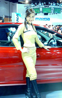 Hottie Thai models at the Bangkok Motor Show