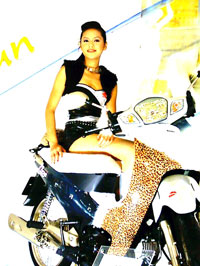 Hottie Thai models at the Bangkok Motor Show