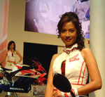 Cute Honda booth babe