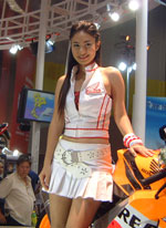 Sexy Thai models at the Bangkok Motor Show