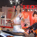 Hottie Thai models at the Bangkok Motor Show