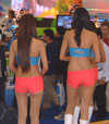 Cute rear ends of Tiger girls