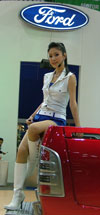 Ford truck expo girl