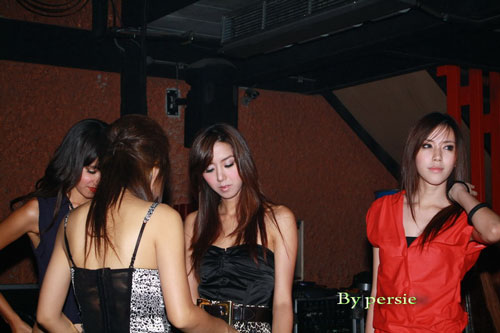 Hot Thai girls at Leo beer party