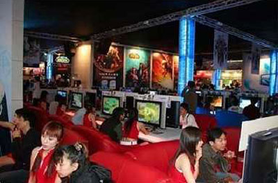 Internet cafe in China
